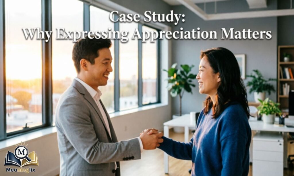 Case Study Why Expressing Appreciation Matters