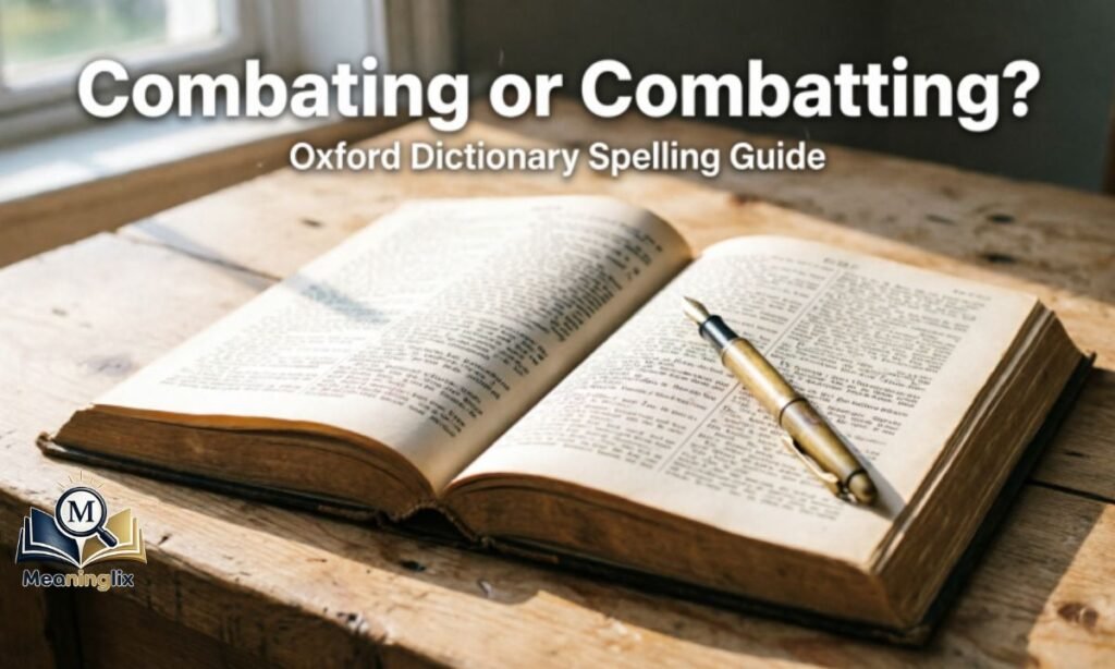 Combating or combatting Oxford Dictionary