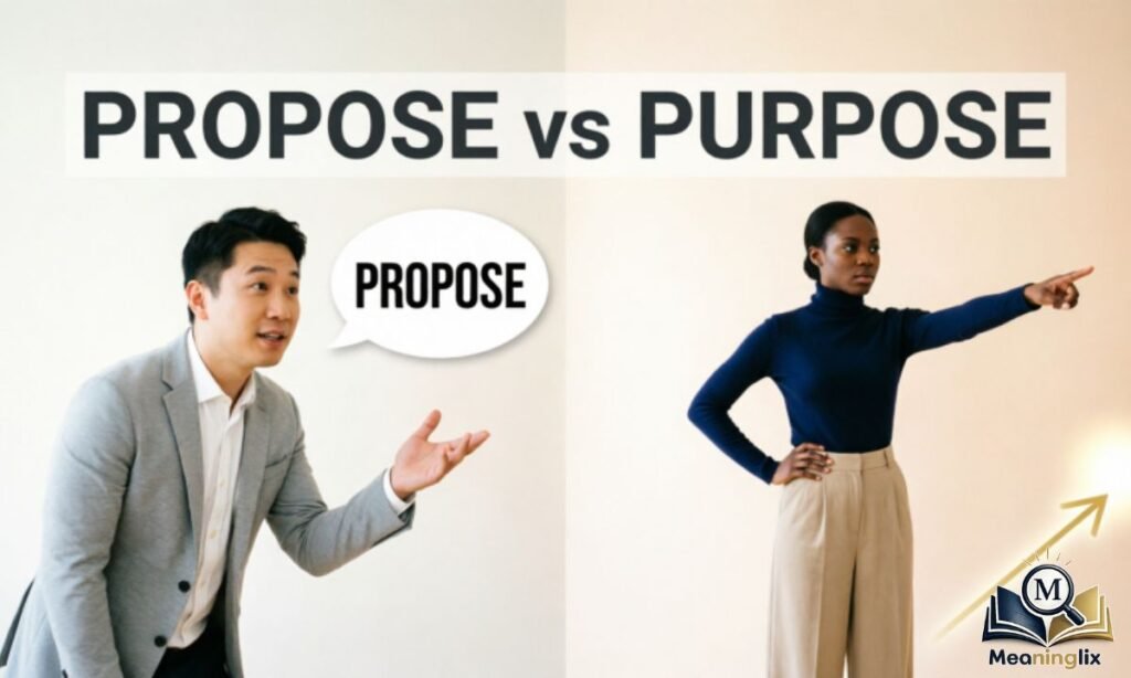 Differences Between Propose & Purpose