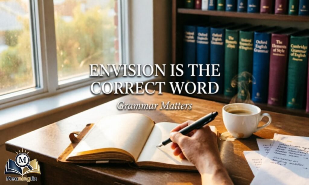 Envision Is the Correct Word