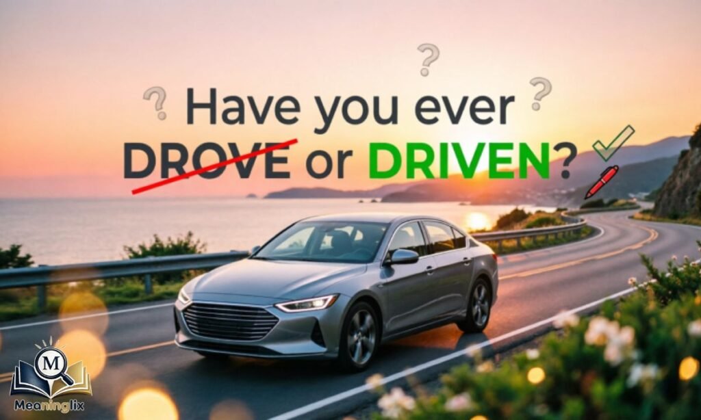 Have you ever drove or driven