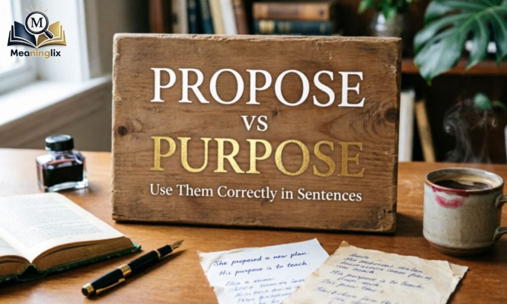 How to Use Propose vs Purpose Correctly in Sentences