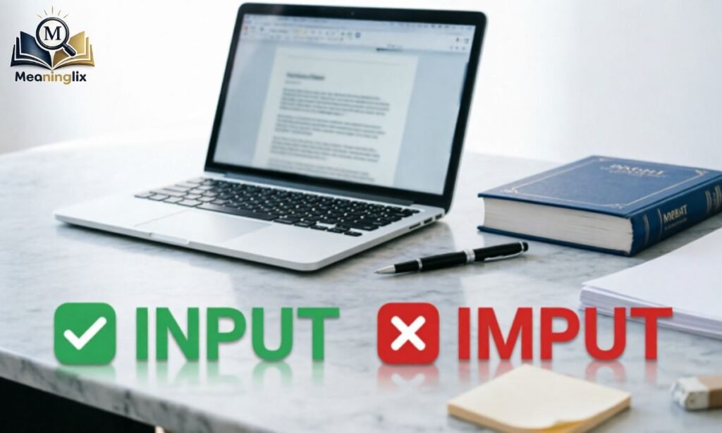 Input vs imput meaning