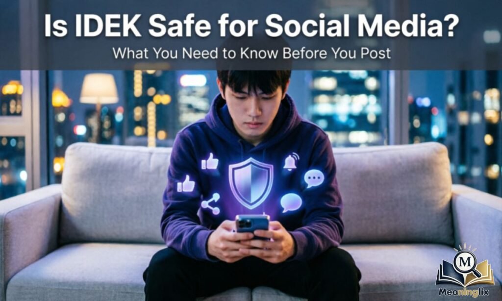 Is IDEK Safe for Social Media