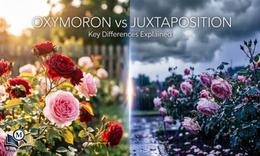 Key Differences Between Oxymoron and Juxtaposition