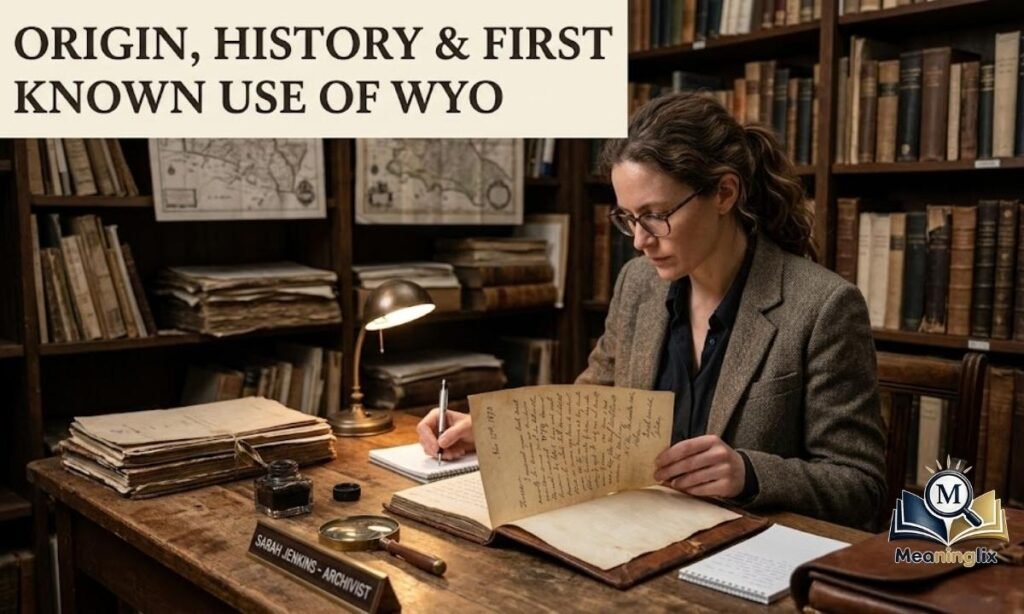 Origin, History & First Known Use of WYO