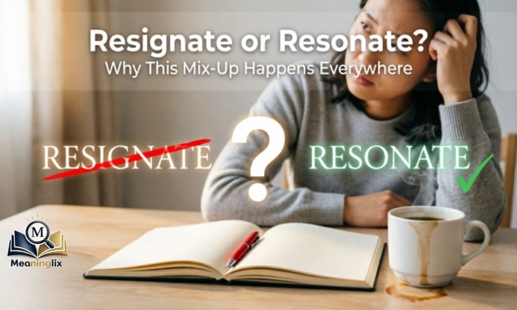 Resignate or Resonate Why This Mix-Up Happens Everywhere