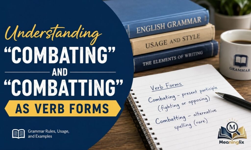 Understanding Combating and Combatting as Verb Forms