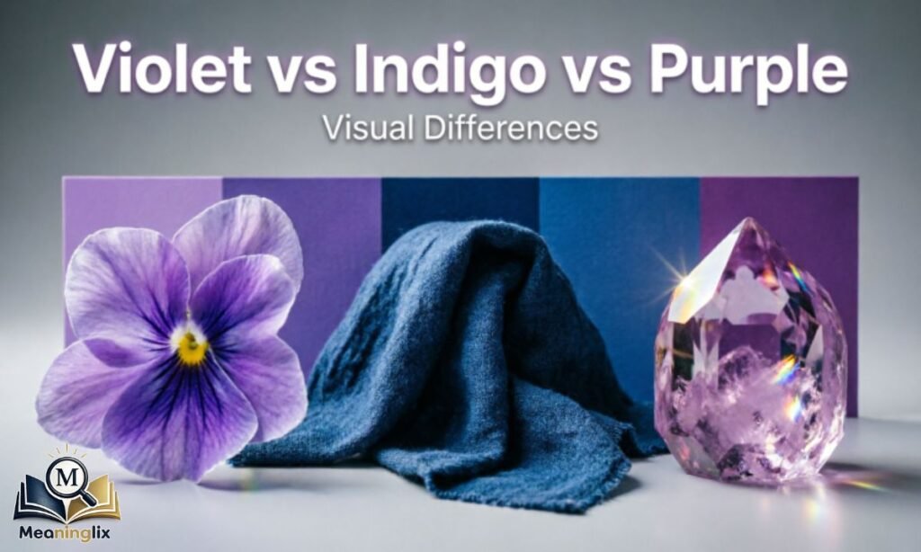 Visual Differences How to Tell Violet, Indigo, and Purple Apart