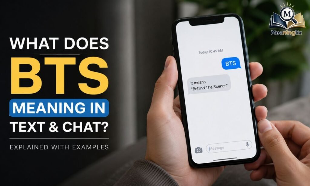 What Does BTS Meaning in Text & Chat