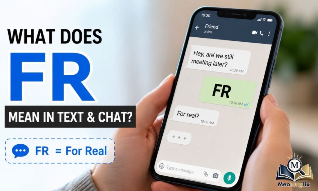 What Does FR Mean in Text & Chat