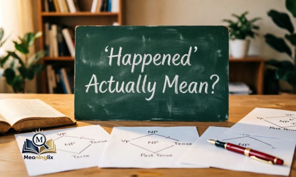 What Does Happened Actually Mean