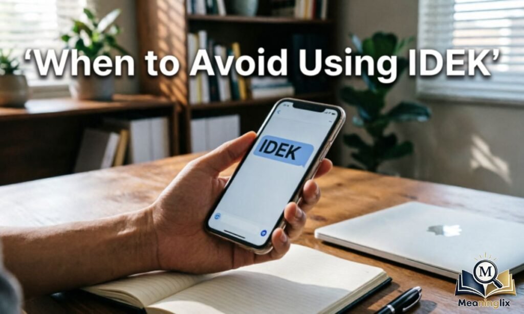 When to Avoid Using IDEK