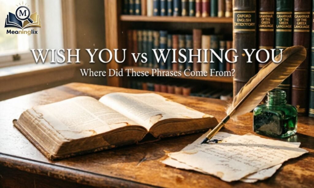 Where Did Wish You vs Wishing You Phrases Come From