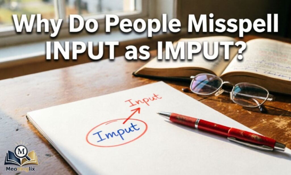 Why Do People Misspell Input as Imput
