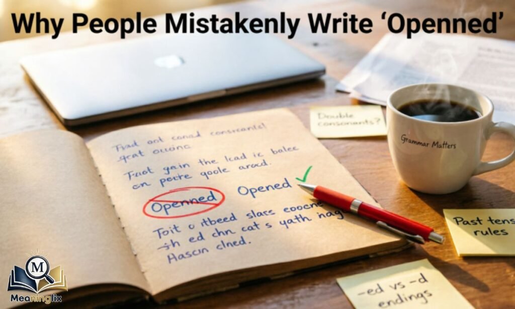 Why People Mistakenly Write Openned