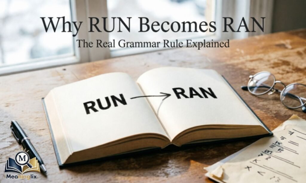 Why “Run” Becomes “Ran” (The Real Grammar Rule)