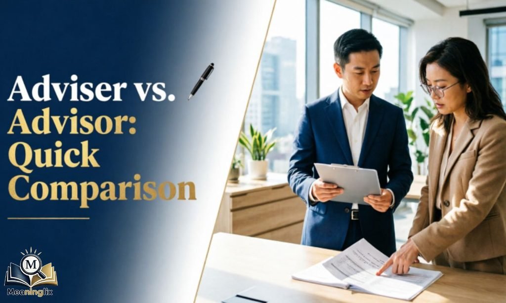 Adviser vs. Advisor Quick Comparison