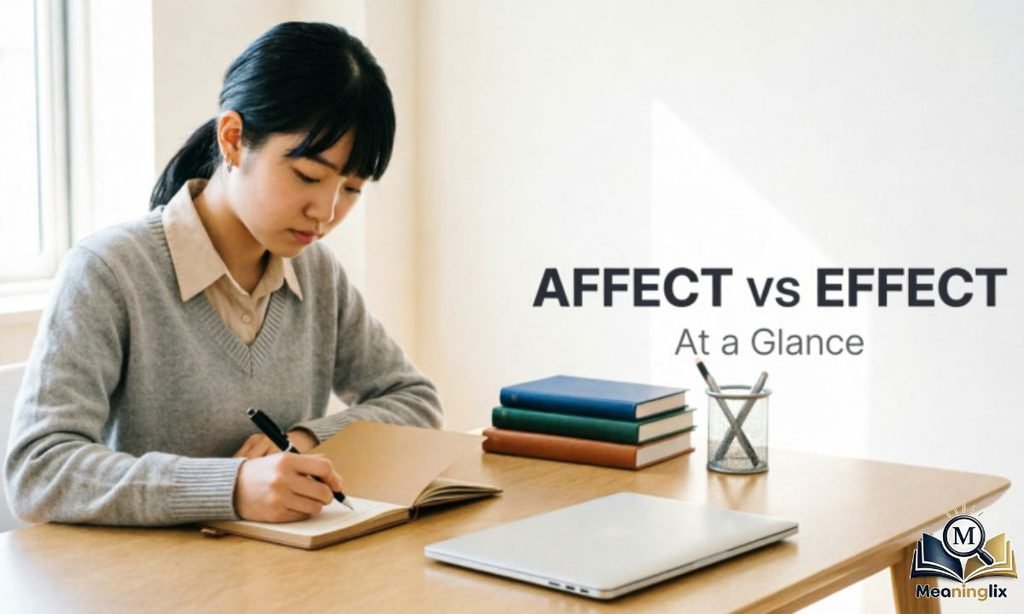Affect vs. Effect at a Glance