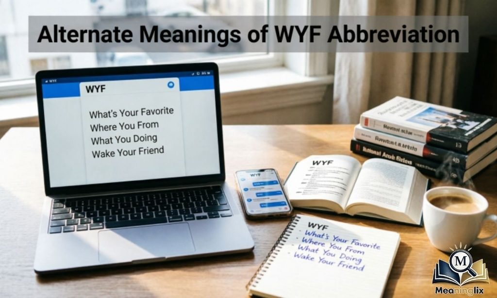 Alternate Meanings of WYF Abbreviation