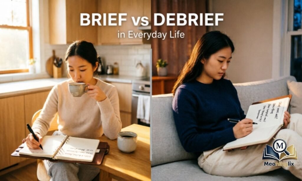 Brief vs Debrief in Everyday Life