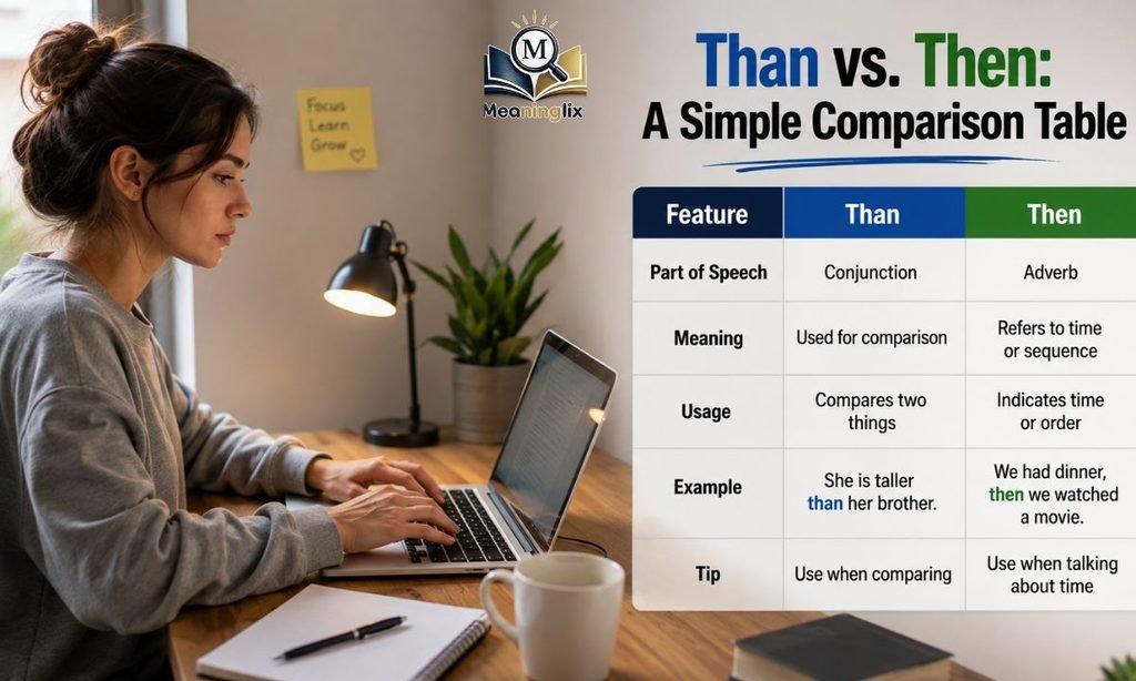 Common MistaThan vs. Then A Simple Comparison Tablekes People Make