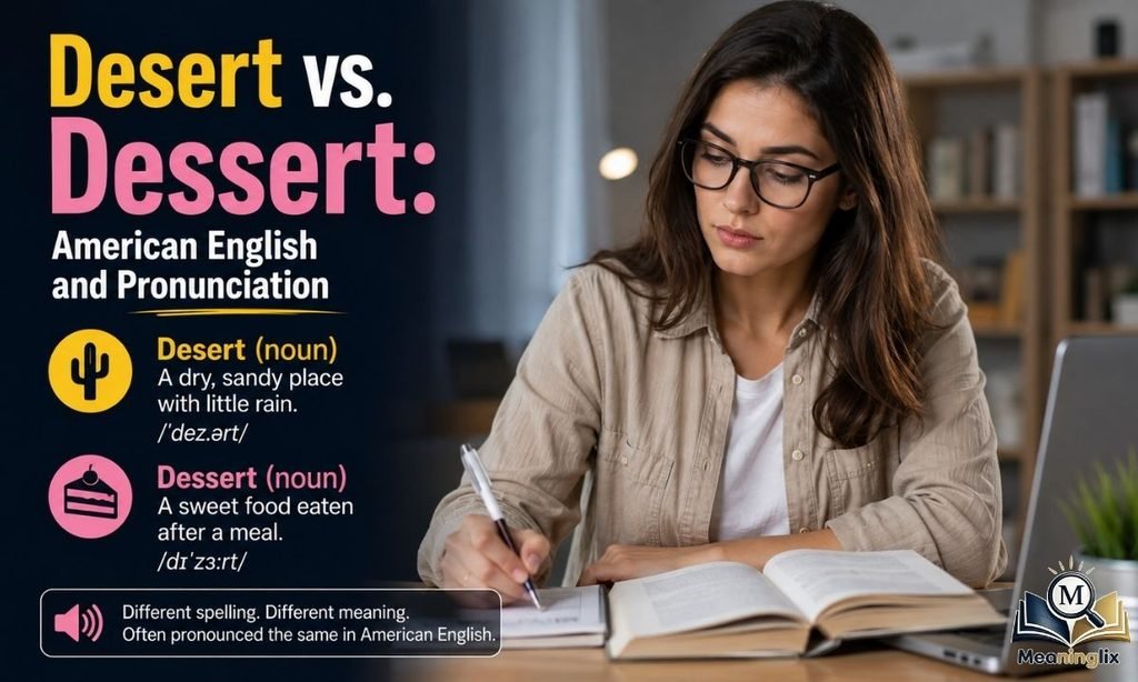Desert vs. Dessert American English and Pronunciation