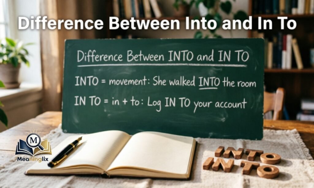 Difference Between Into and In To