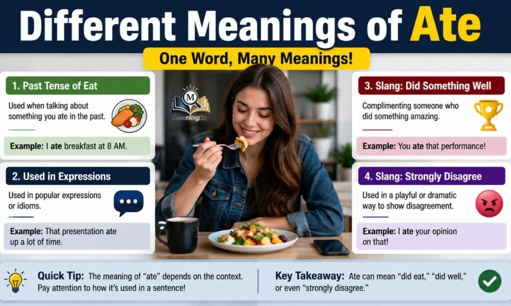 Different Meanings of Ate