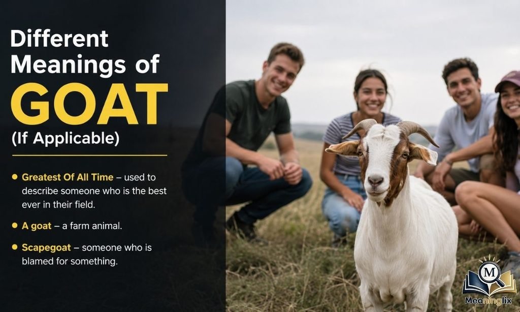 Different Meanings of GOAT (If Applicable)