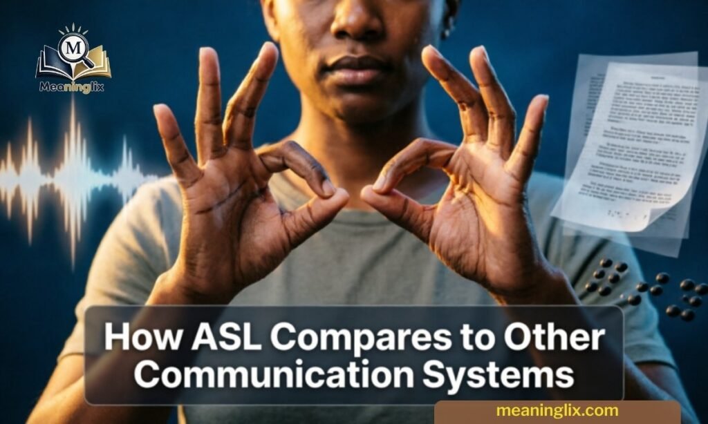 How ASL Compares to Other Communication Systems