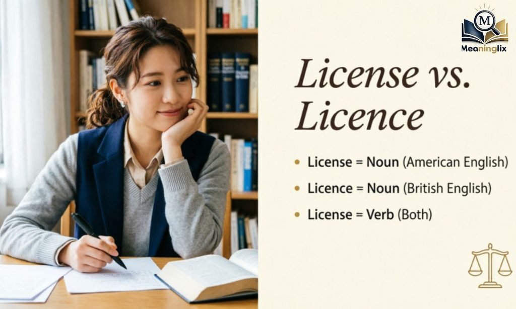 License vs. Licence Quick Comparison Table