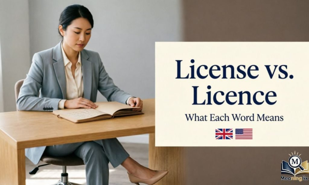 License or Licence What Each Word Means