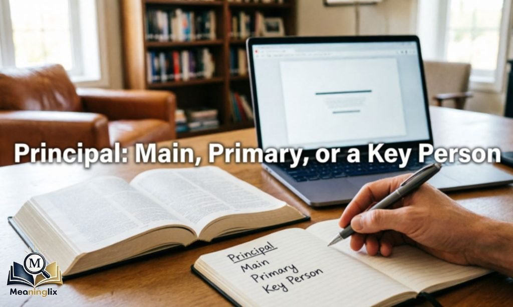 Principal Main, Primary, or a Key Person