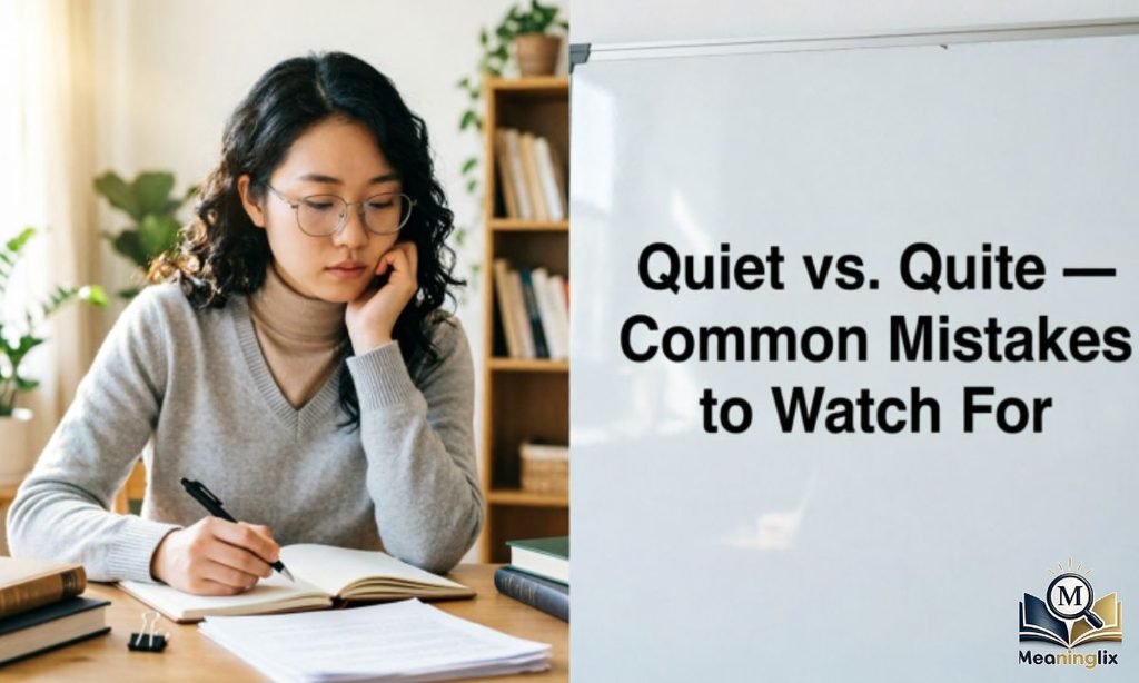 Quiet vs. Quite Common Mistakes to Watch For
