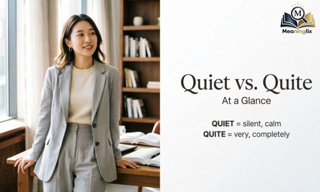 Quiet vs. Quite at a Glance