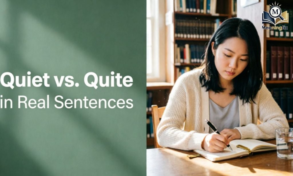 Quiet vs. Quite in Real Sentences