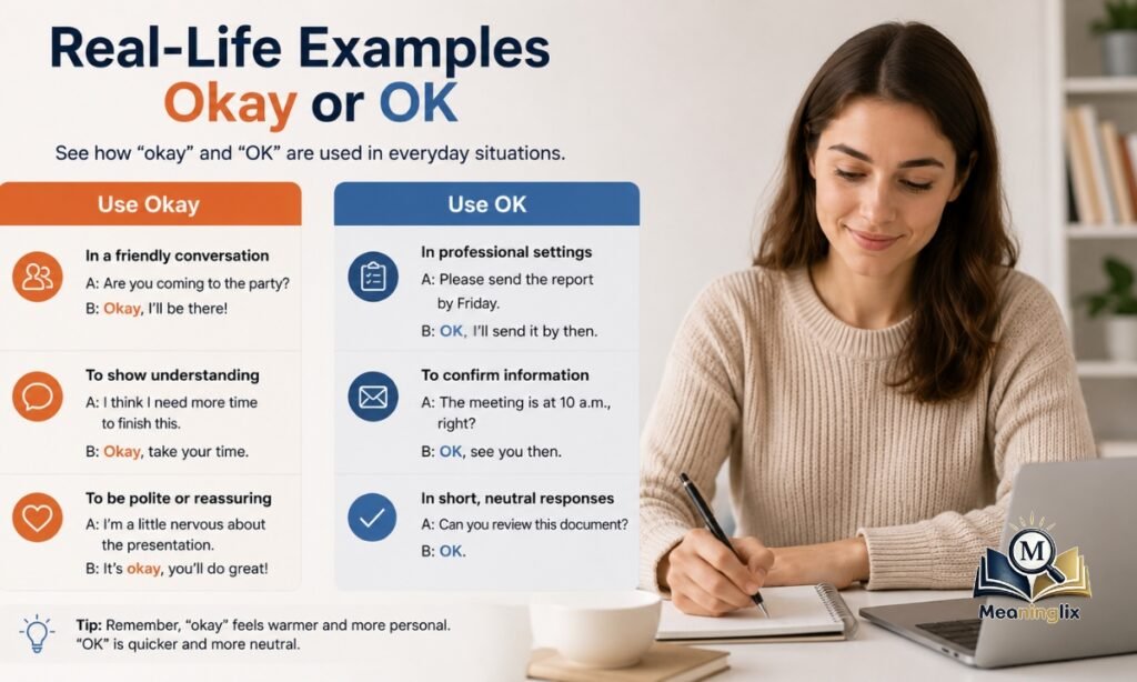 Real-Life Examples Okay or OK