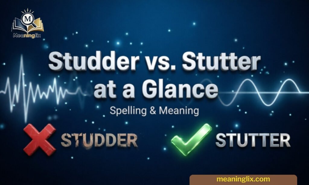 Studder or Stutter at a Glance