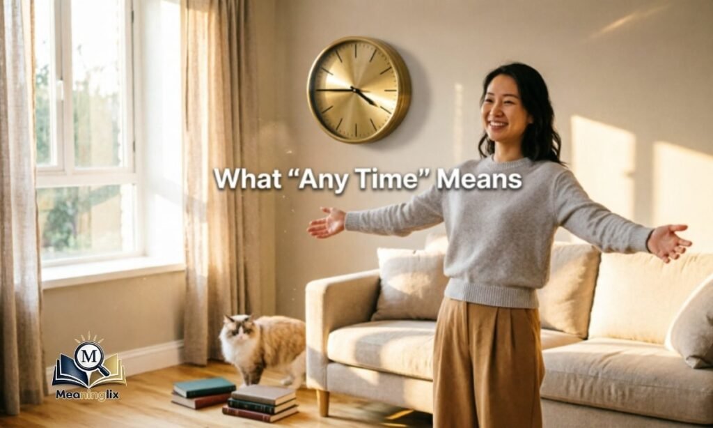 What Any Time Means