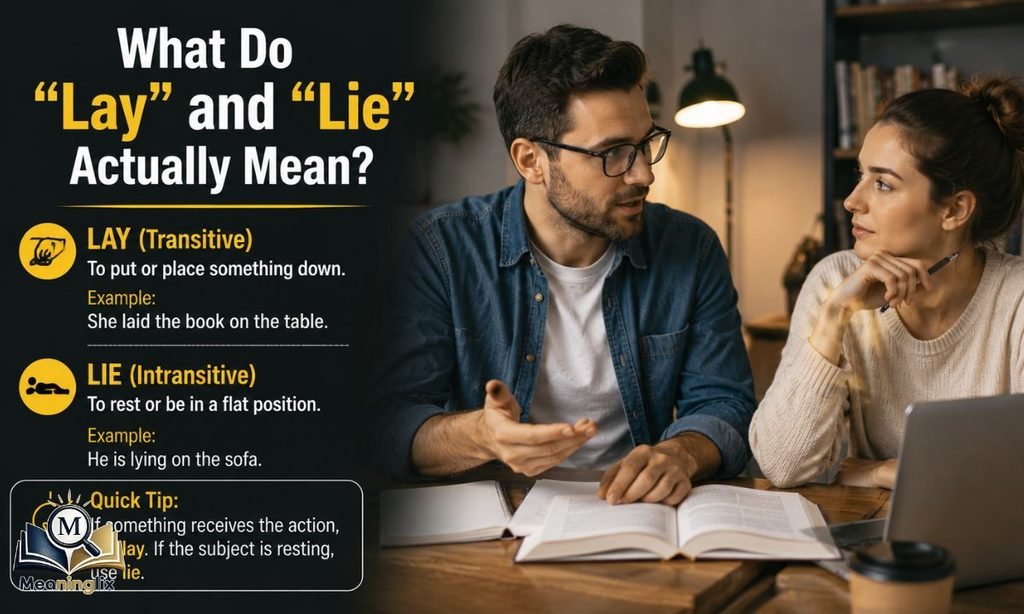 What Do Lay vs Lie Actually Mean