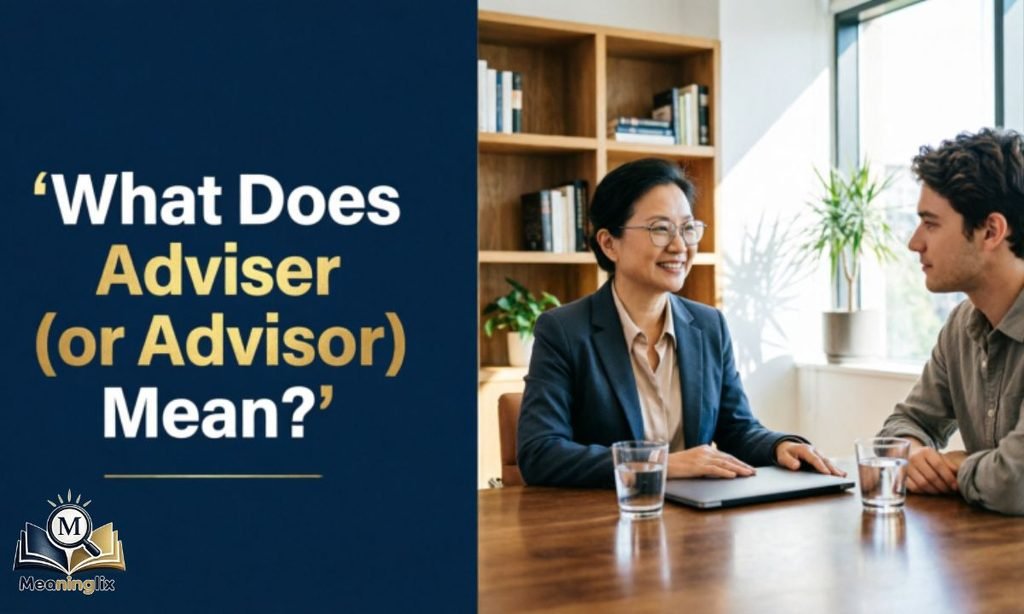 What Does "Adviser vs. Advisor" Mean?