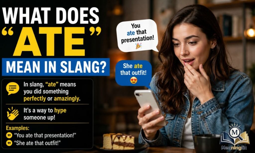 What Does Ate Mean in Slang