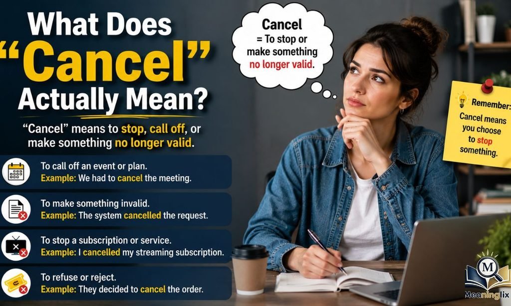 What Does Cancel Actually Mean