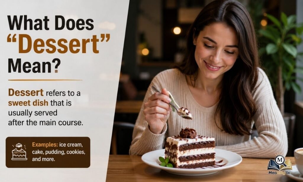 What Does Dessert Mean