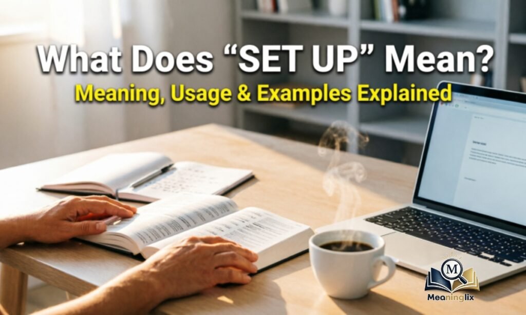 What Does Set Up Mean