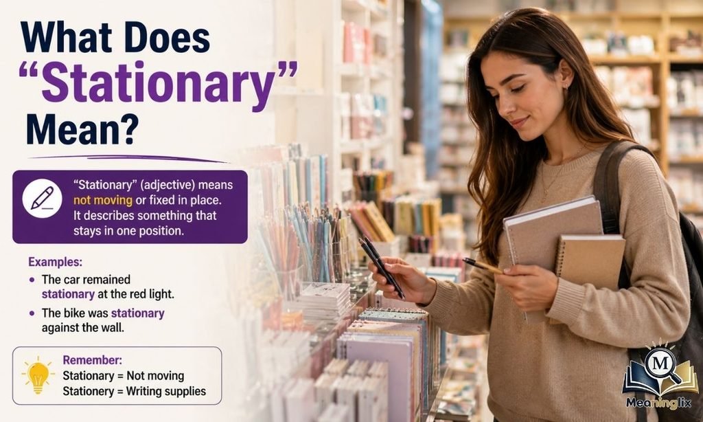 What Does Stationary Mean