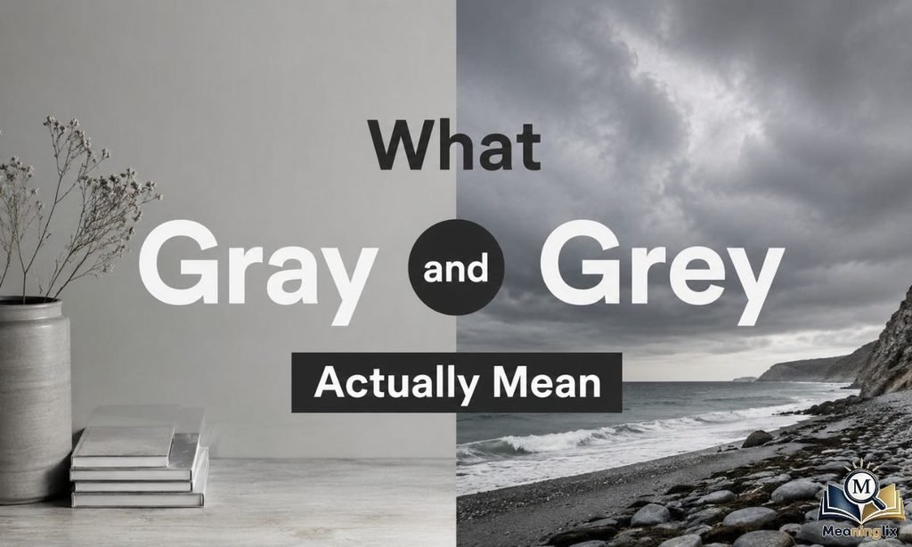 What Gray and Grey Actually Mean