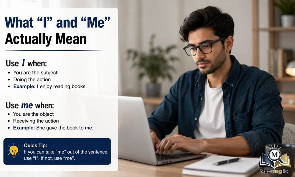 What I and Me Actually Mean