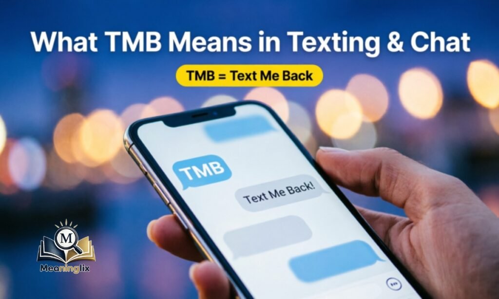 What TMB Means in Texting and Chat